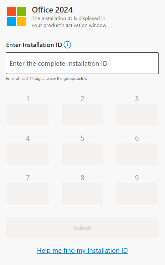 Windows product selection in Microsoft Activation Portal